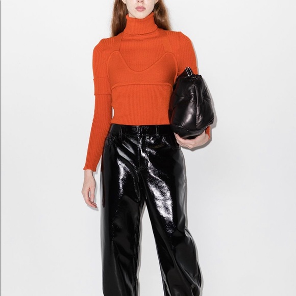 New with tags orange 100% wool jumper by Thebe Magugu - Picture 2 of 5